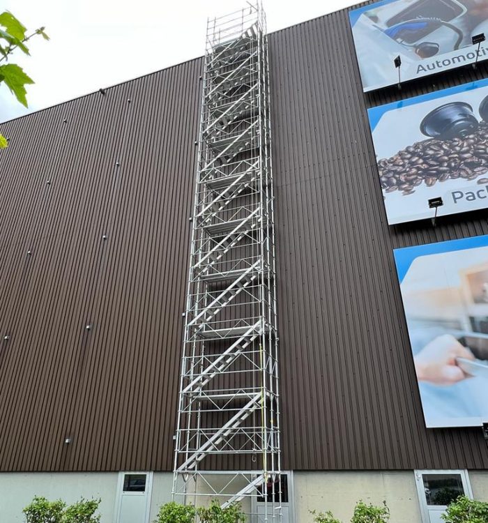 Gerüstbauer Treppenturm